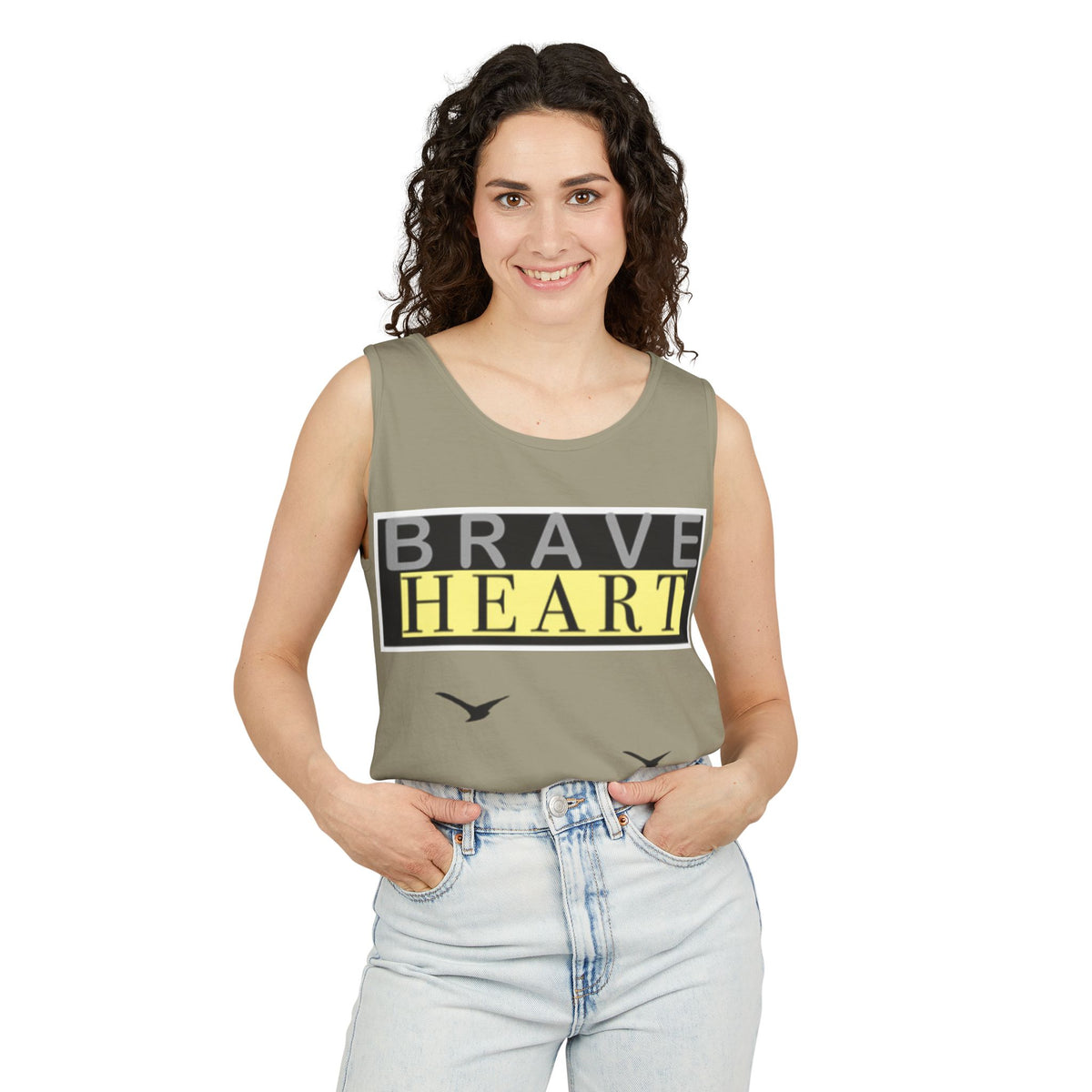 Brave Heart Tank Top | Unisex Garment-Dyed Tee