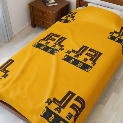 Fearless Velveteen Plush Blanket - Cozy and Inspirational Throw for Home Décor