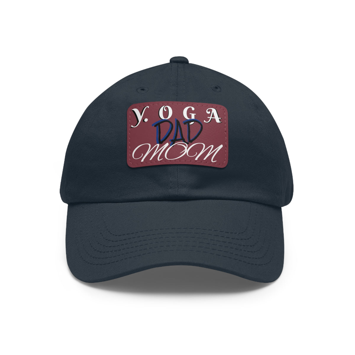 Yoga Dad Hat with Leather Patch - Casual Style for Active Parents