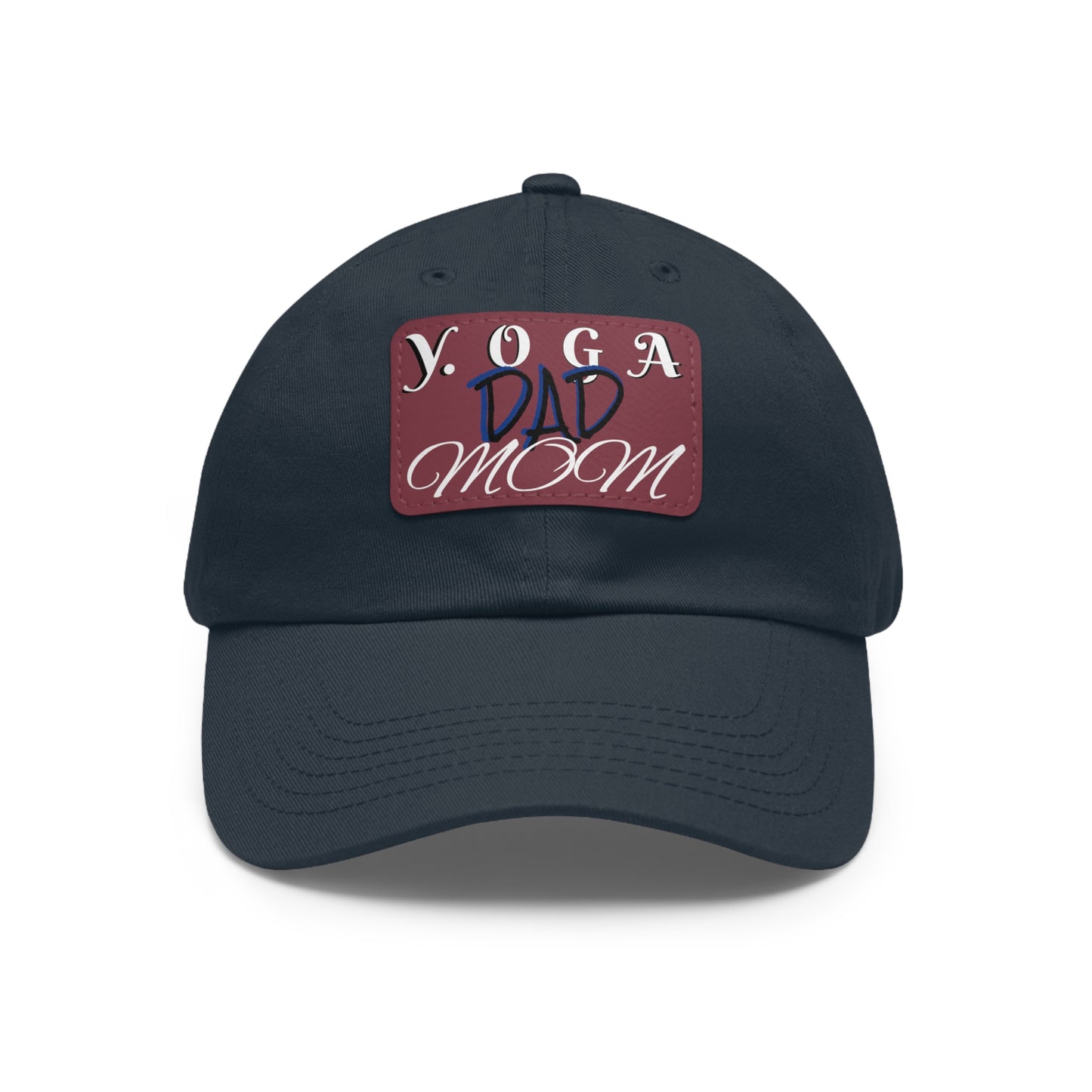 Yoga Dad Hat with Leather Patch - Casual Style for Active Parents