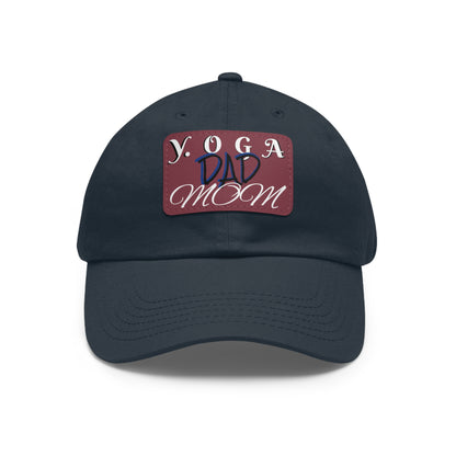 Yoga Dad Hat with Leather Patch - Casual Style for Active Parents
