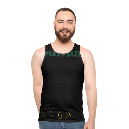 Yoga Pushup Unisex Tank Top - Motivational Fitness Apparel