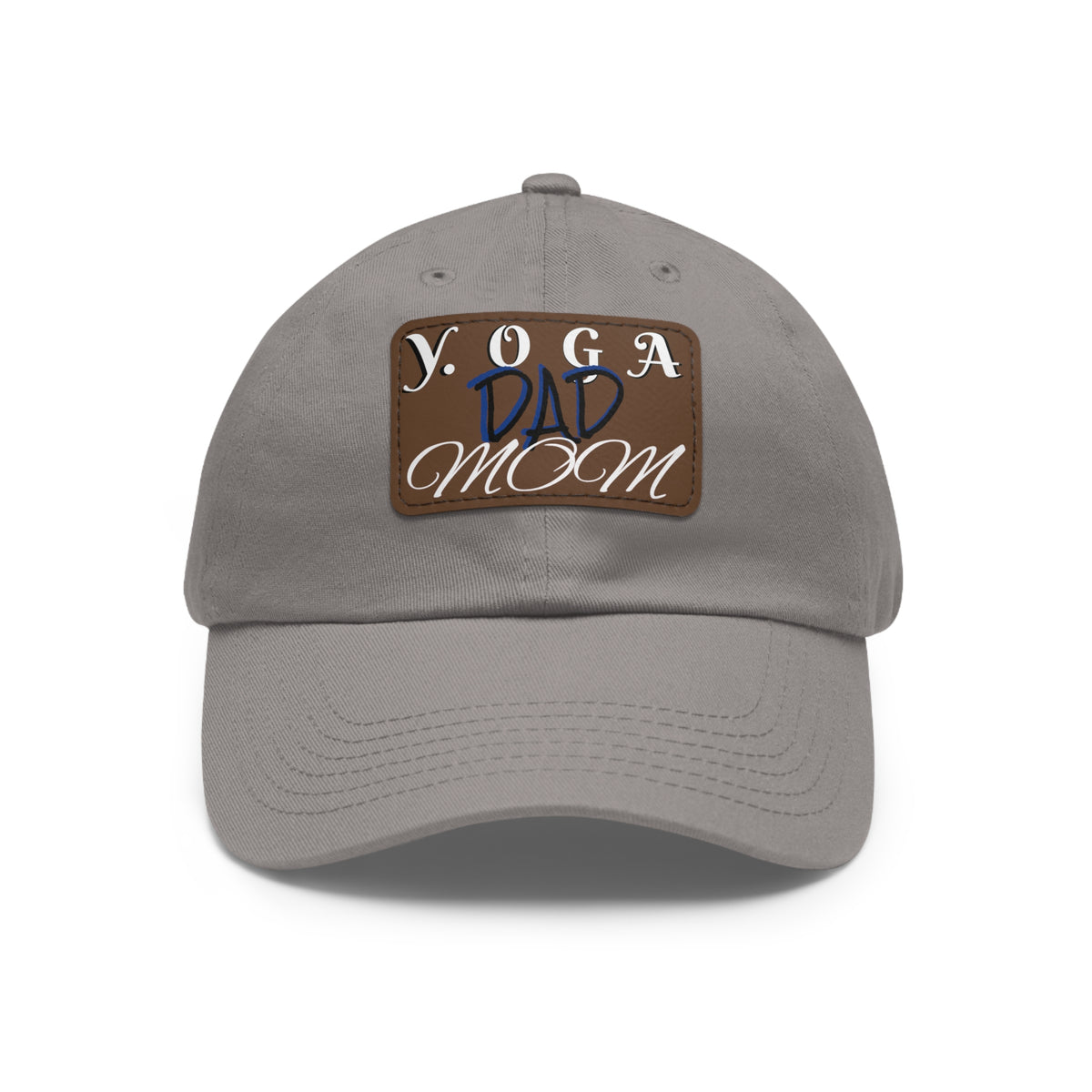 Yoga Dad Hat with Leather Patch - Casual Style for Active Parents