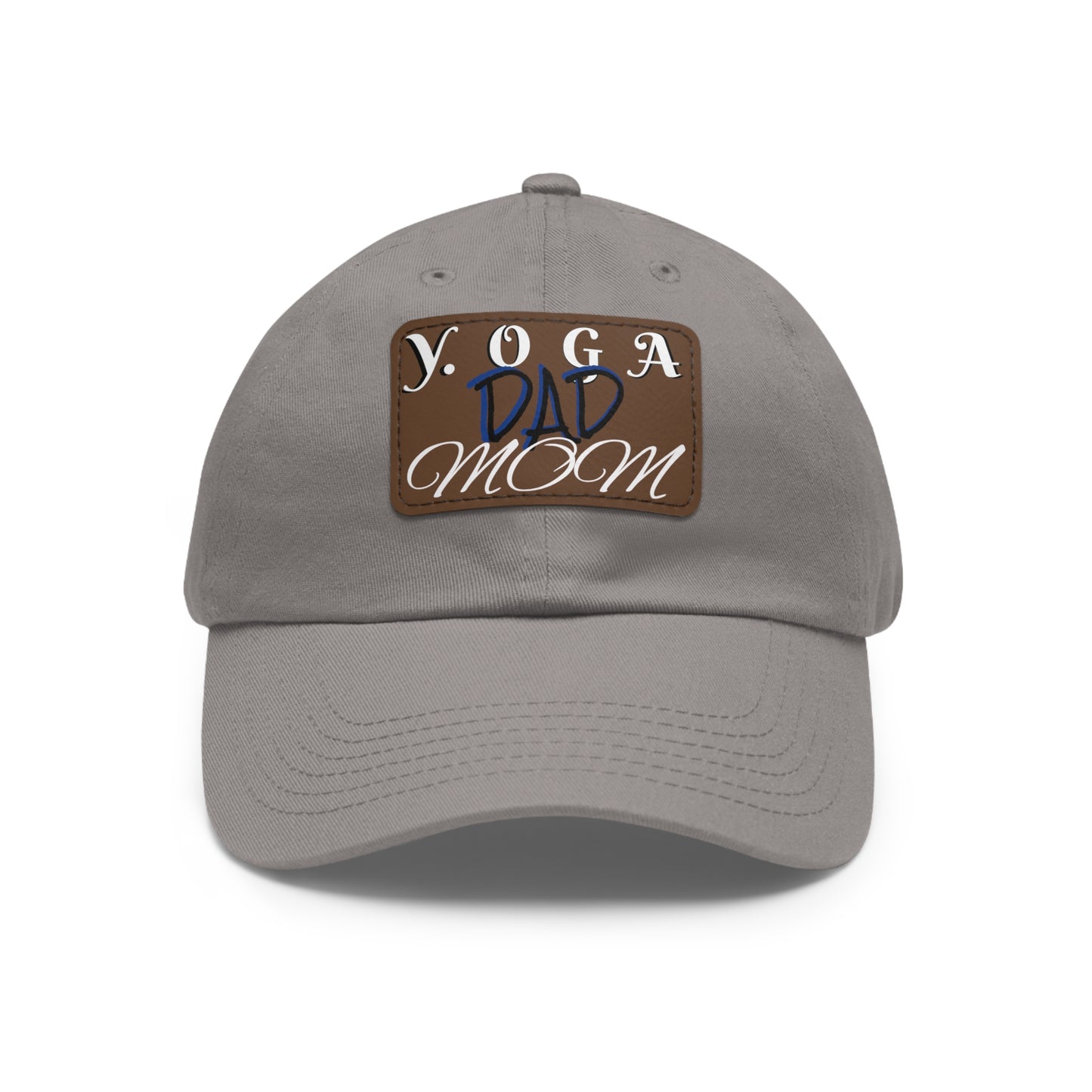 Yoga Dad Hat with Leather Patch - Casual Style for Active Parents