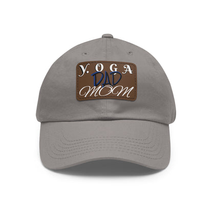 Yoga Dad Hat with Leather Patch - Casual Style for Active Parents
