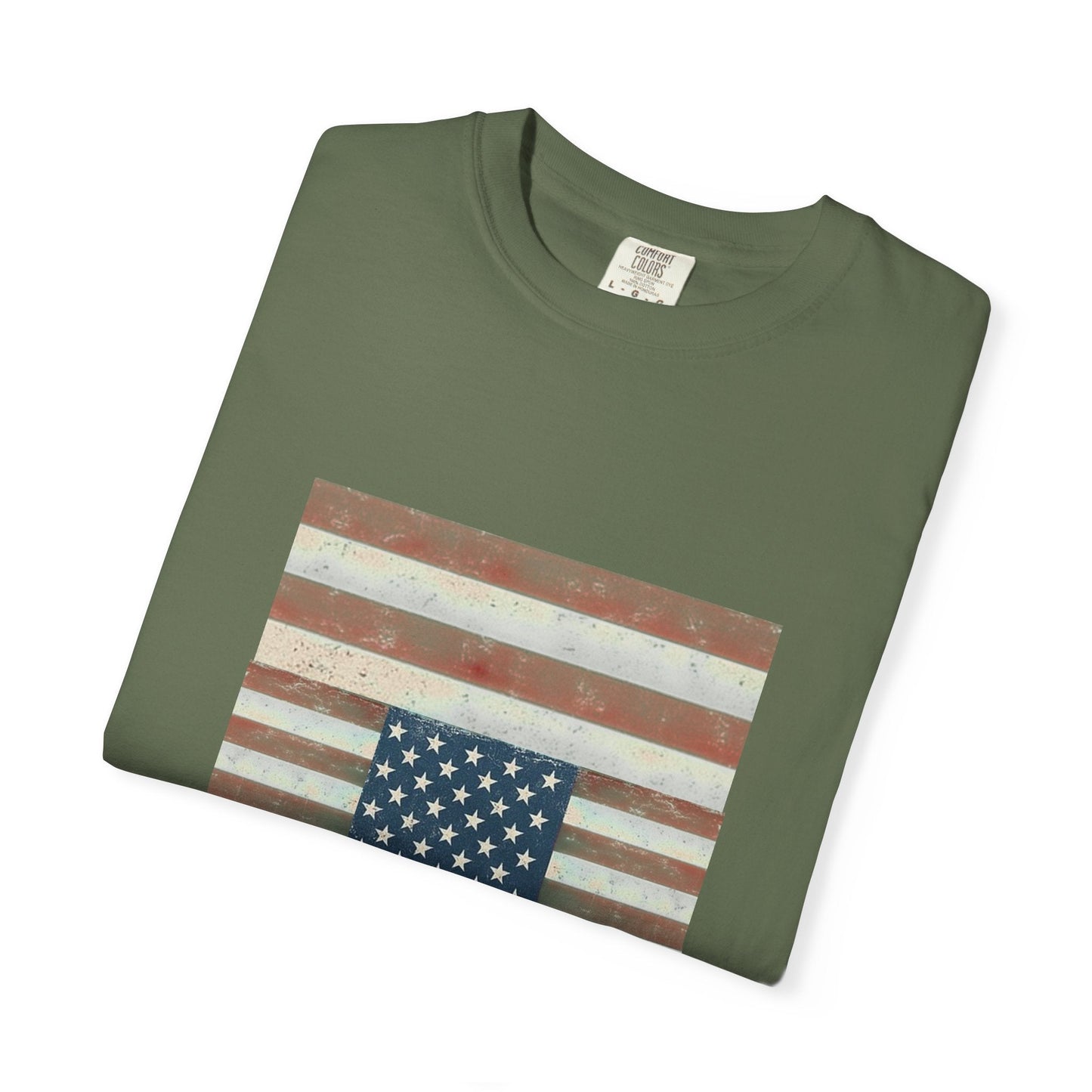 Patriotic Garment-Dyed T-Shirt | Perfect for 4th of July, Memorial Day, Casual Wear, Gifts, Americana Style Printify