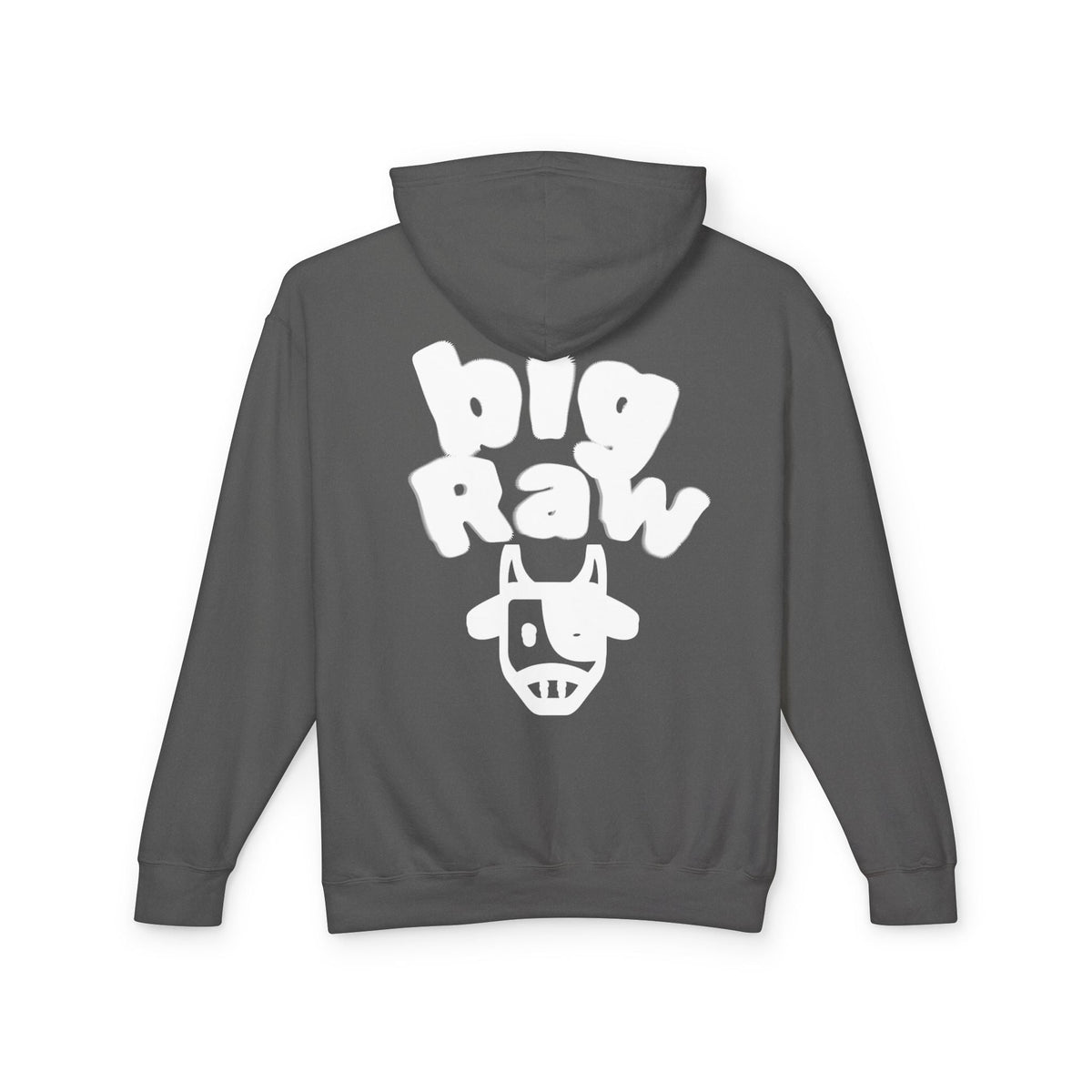 Big Raw Unisex Lightweight Hooded Sweatshirt - Cozy Casual Wear, Perfect for Everyday Use, Gift for Friends, Trendy Hoodie Printify