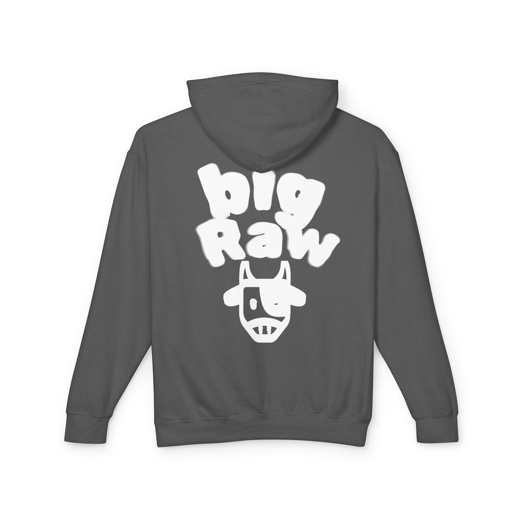 Big Raw Unisex Lightweight Hooded Sweatshirt - Cozy Casual Wear, Perfect for Everyday Use, Gift for Friends, Trendy Hoodie Printify