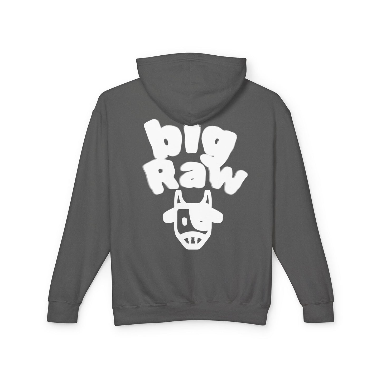 Big Raw Unisex Lightweight Hooded Sweatshirt - Cozy Casual Wear, Perfect for Everyday Use, Gift for Friends, Trendy Hoodie Printify