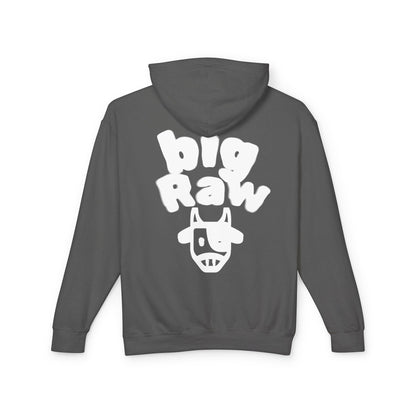 Big Raw Unisex Lightweight Hooded Sweatshirt - Cozy Casual Wear, Perfect for Everyday Use, Gift for Friends, Trendy Hoodie Printify