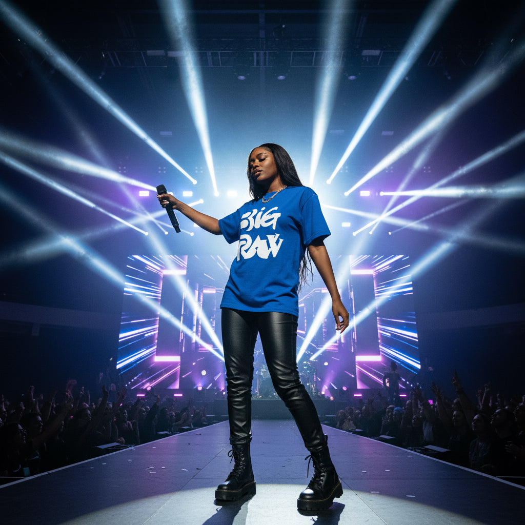 Big Raw Unisex Heavy Cotton Tee, Casual Streetwear Shirt, Gift for Him or Her, Everyday Fashion, Graphic Tee, Trendy Apparel Printify