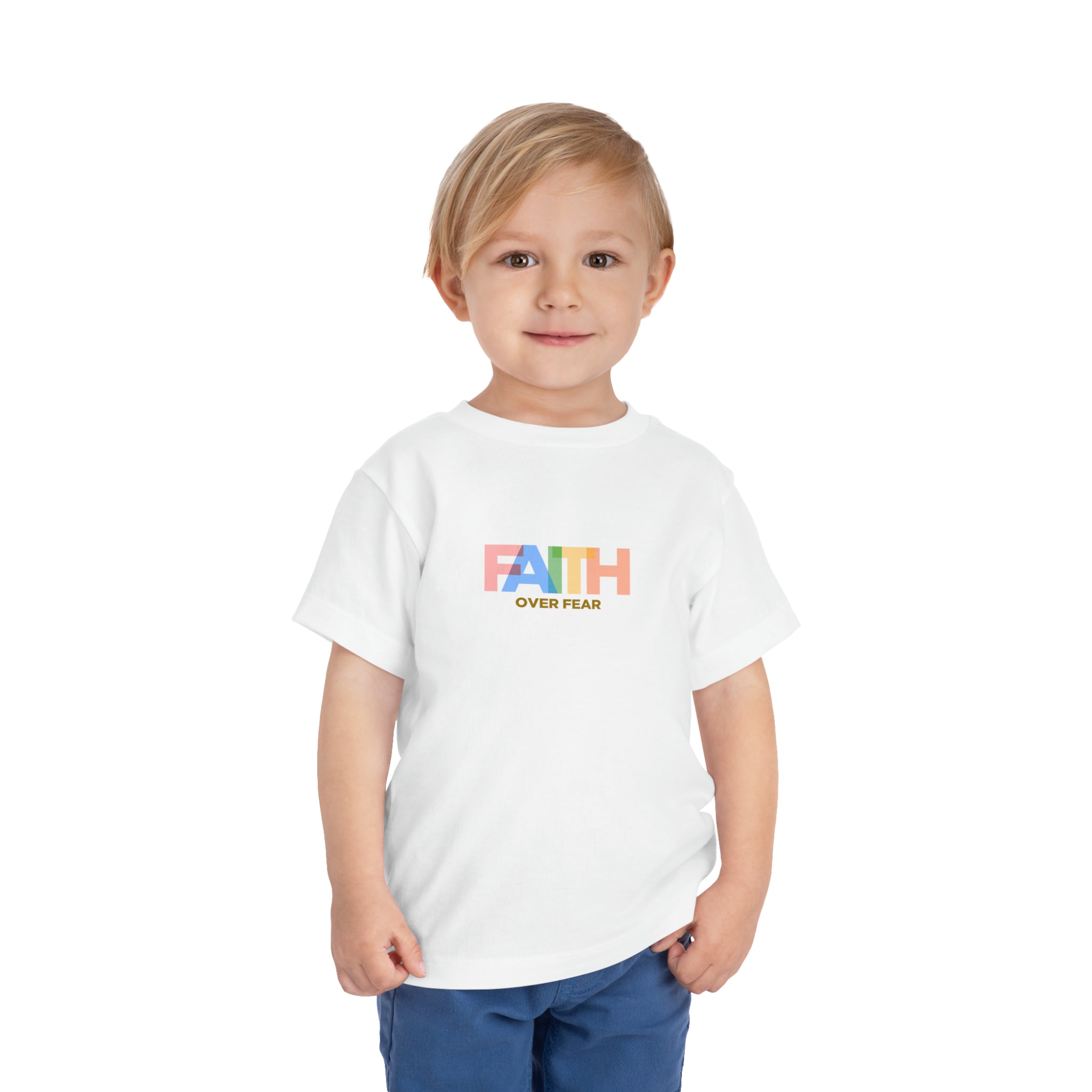 T-shirt pour tout-petits La foi sur la peur 