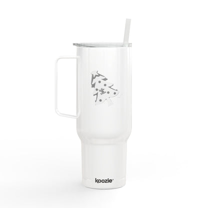 Tumbler with Lid, 40oz - 'Hello Santa' Engraved Design Printify