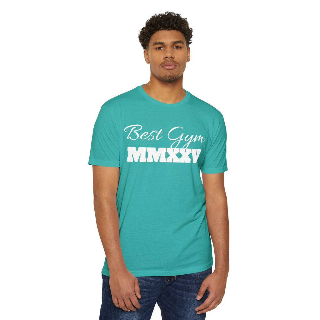 Best Gym Unisex CVC Jersey T-Shirt - Comfortable Fitness Apparel