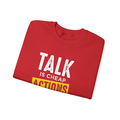 Parler, c’est des actions bon marché, parler plus fort, sweat-shirt unisexe 