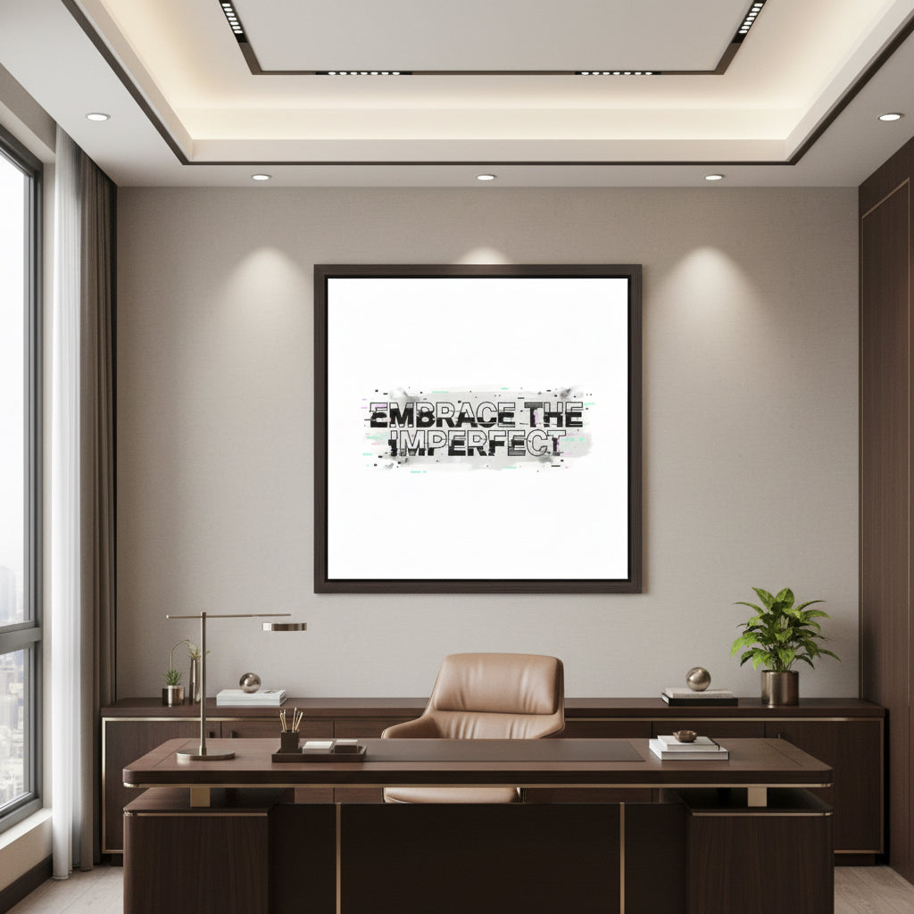 Embrace the Imperfect Sticker | Analog Error glitch art, VHS static