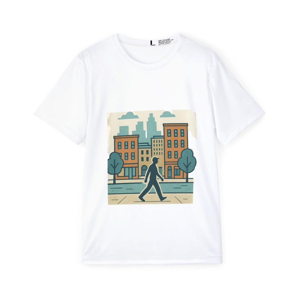 Cityscape Graphic Sports Jersey, Urban Style Tee, Casual Wear, Athleisure Shirt, Youth Sports Jersey, Cool Gift for Him Printify