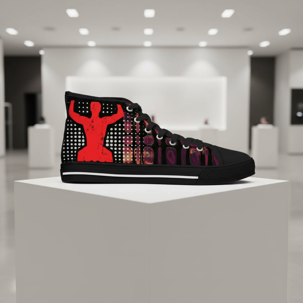 High Top Sneakers - Off To Gym Design Printify