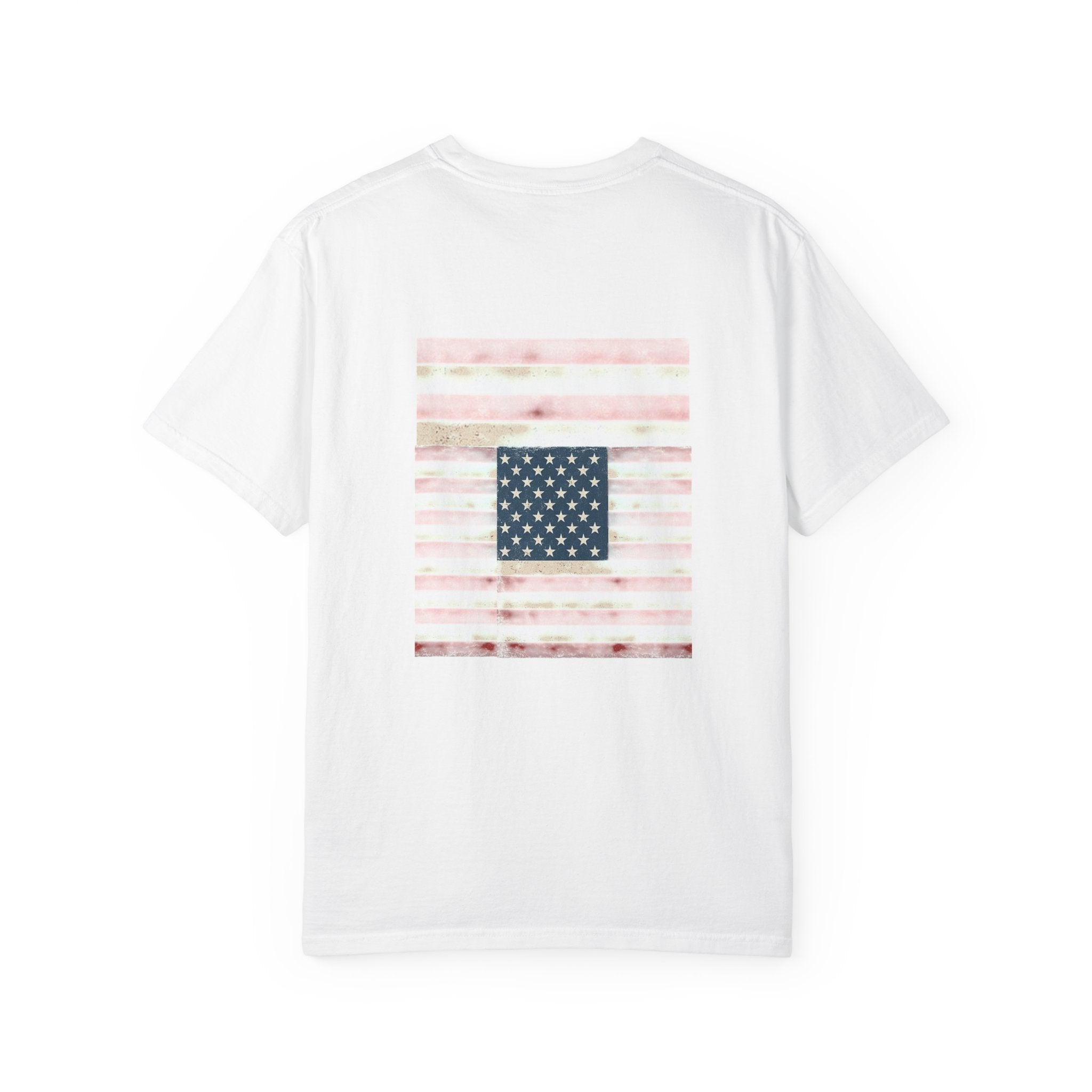 Patriotic Garment-Dyed T-Shirt | Perfect for 4th of July, Memorial Day, Casual Wear, Gifts, Americana Style Printify