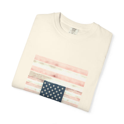 Patriotic Garment-Dyed T-Shirt | Perfect for 4th of July, Memorial Day, Casual Wear, Gifts, Americana Style Printify
