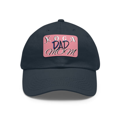 Yoga Dad Hat with Leather Patch