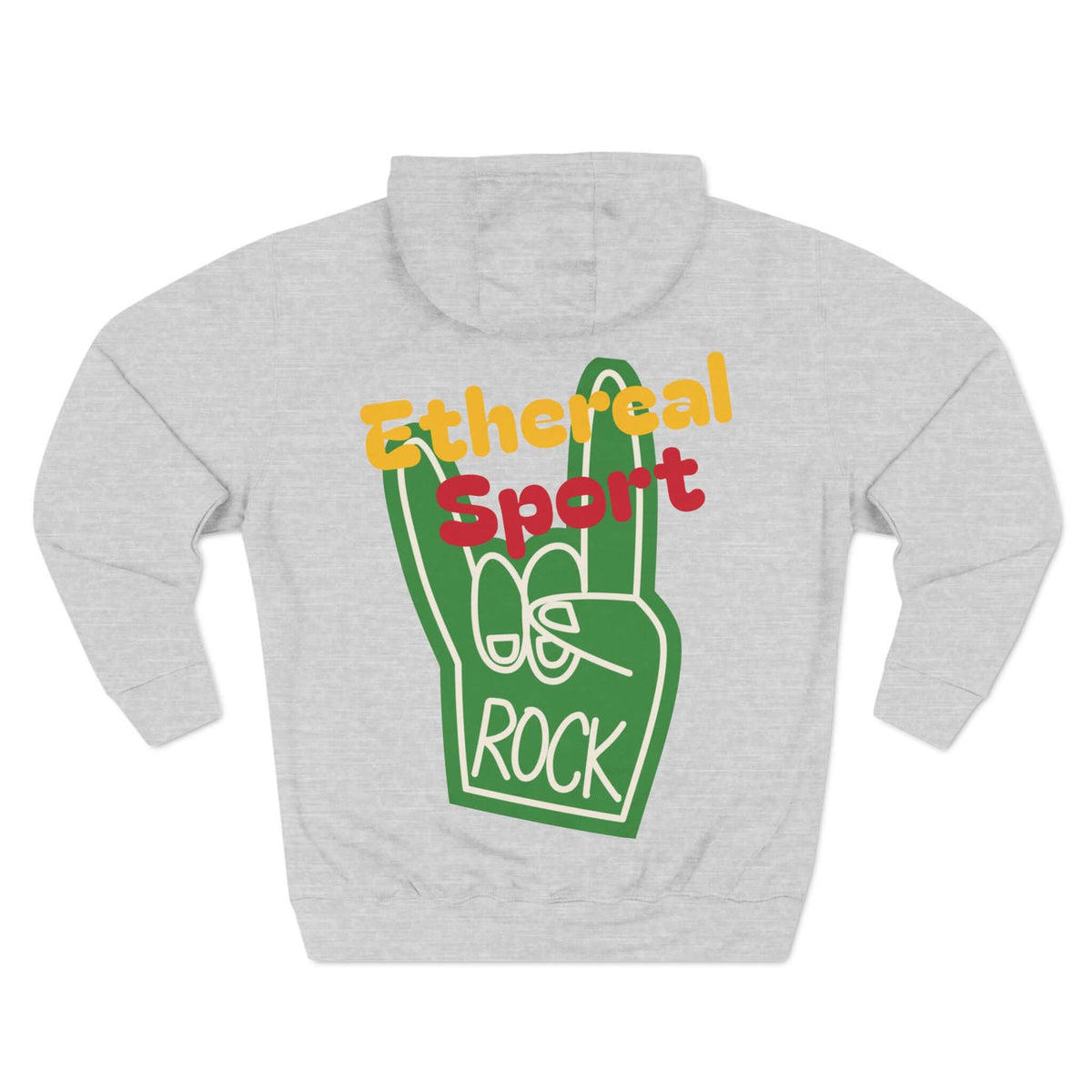 Fleece Hoodie - Ethereal Sport Rock Design