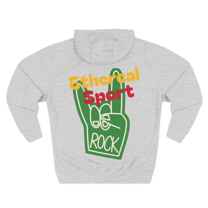 Fleece Hoodie - Ethereal Sport Rock Design