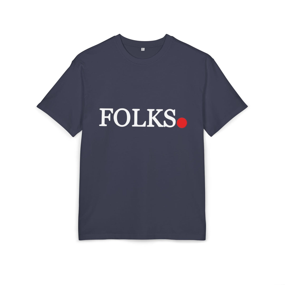 Oversized Tee with Bold Red Dot, Everyday Tee Printify