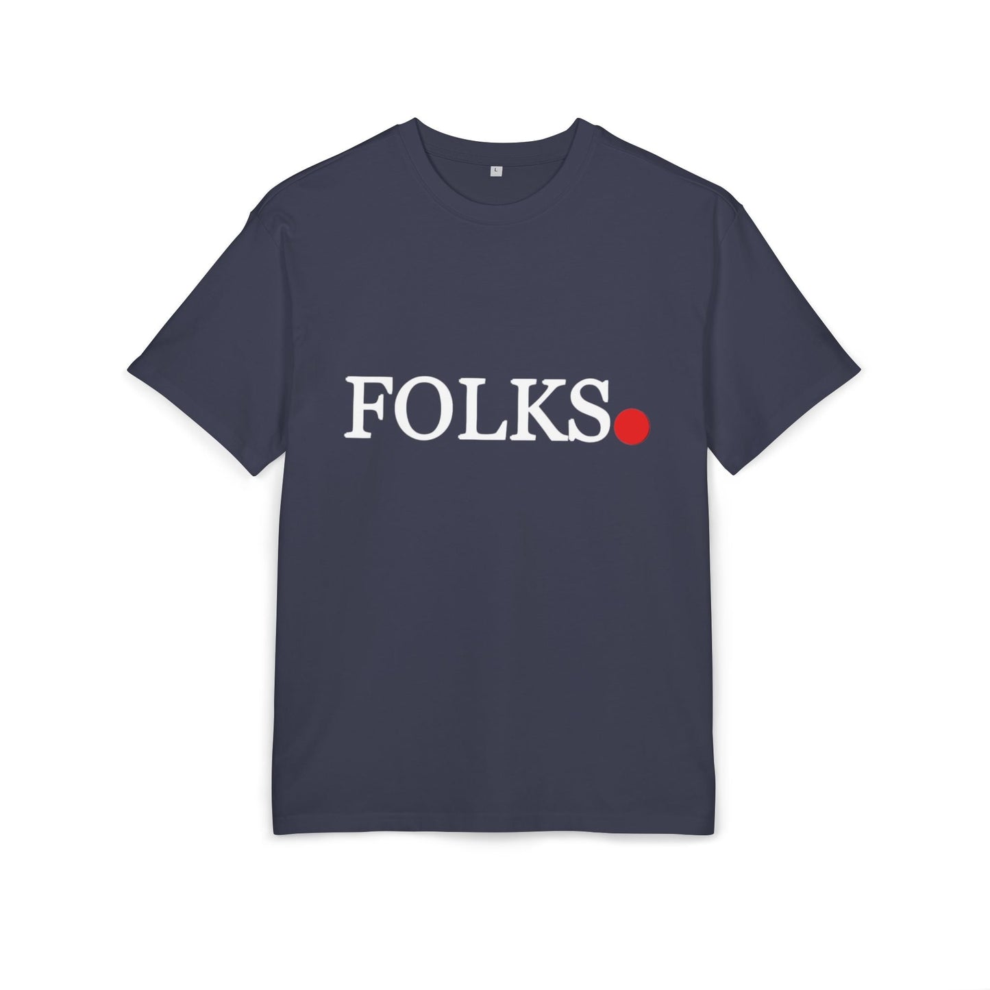 Oversized Tee with Bold Red Dot, Everyday Tee Printify