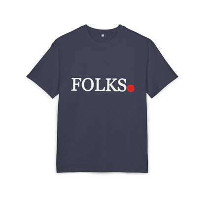 Oversized Tee with Bold Red Dot, Everyday Tee Printify