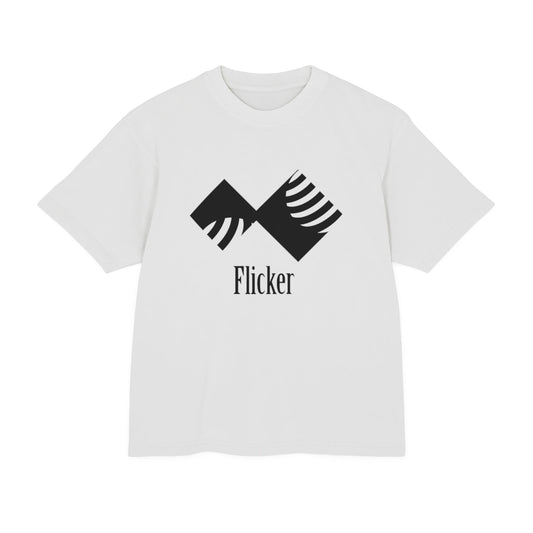 Unisex Urban Heavy Tee - Modern Graphic Design "Flicker" for Streetwear Enthusiasts