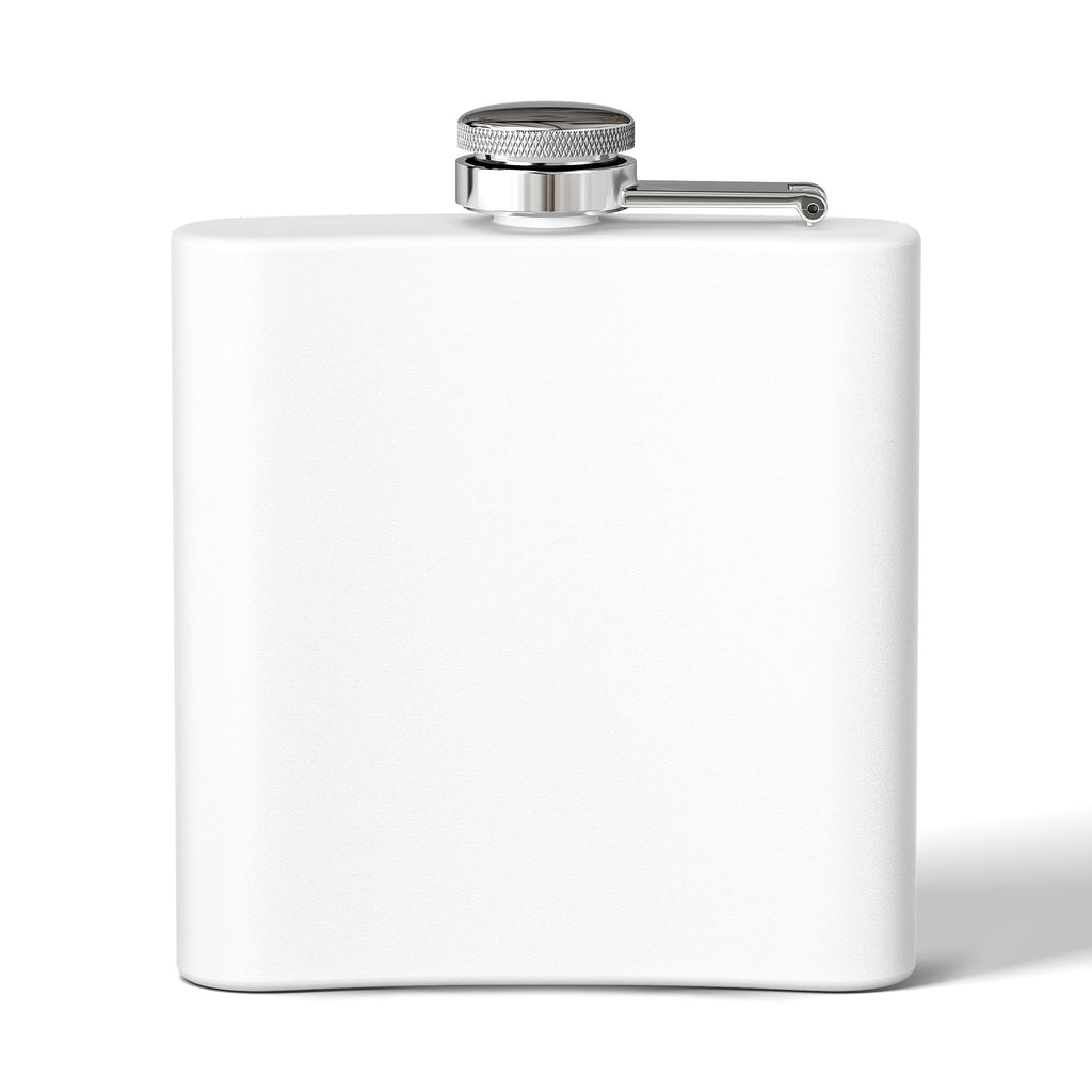 Personalized 6oz Stainless Steel Flask - Pushup Design