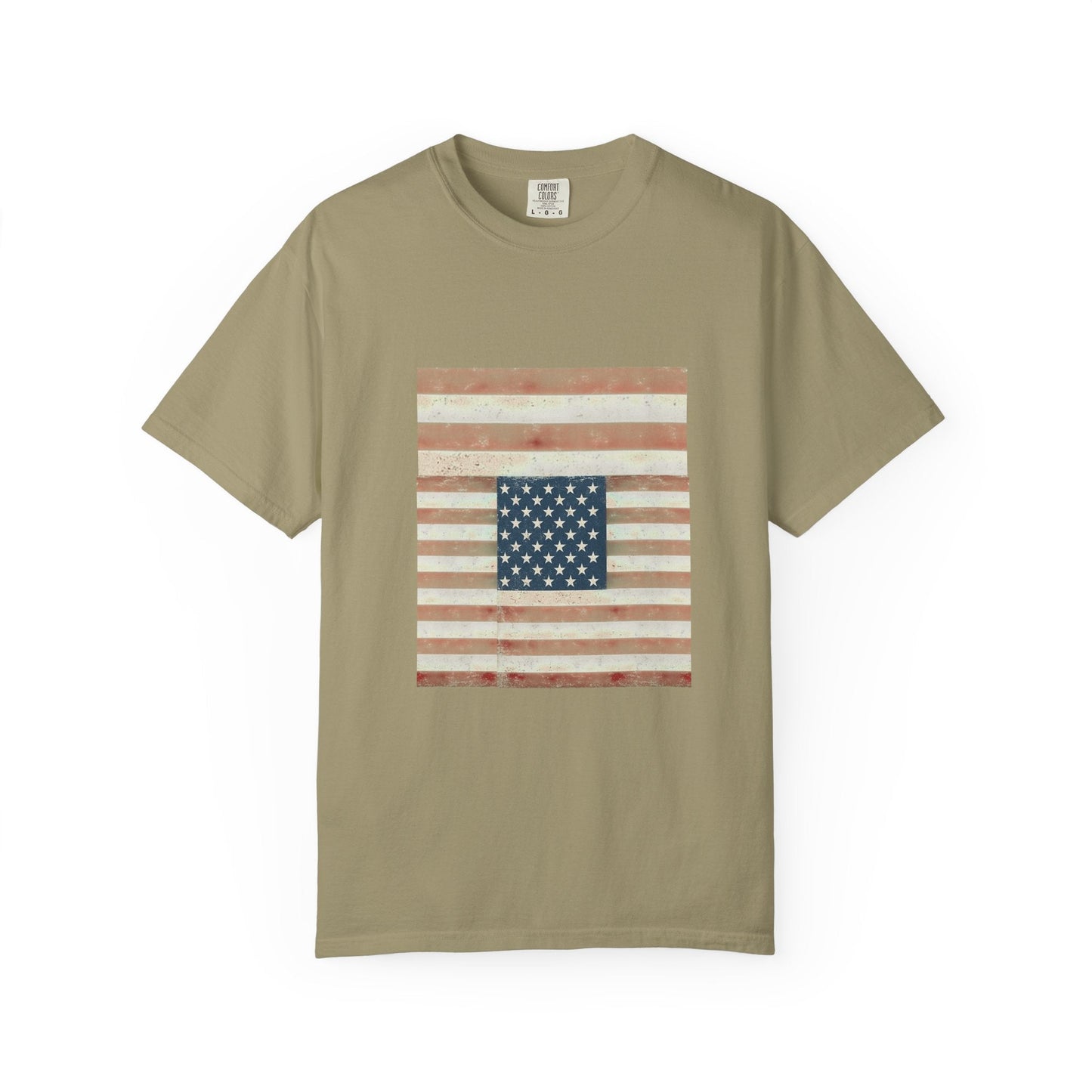 Patriotic Garment-Dyed T-Shirt | Perfect for 4th of July, Memorial Day, Casual Wear, Gifts, Americana Style Printify