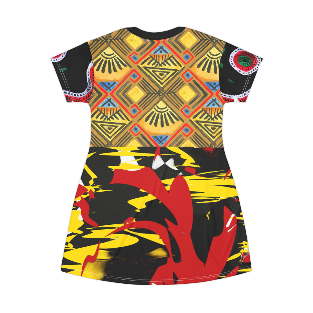 T-Shirt Dress Tropical Beach (AOP)