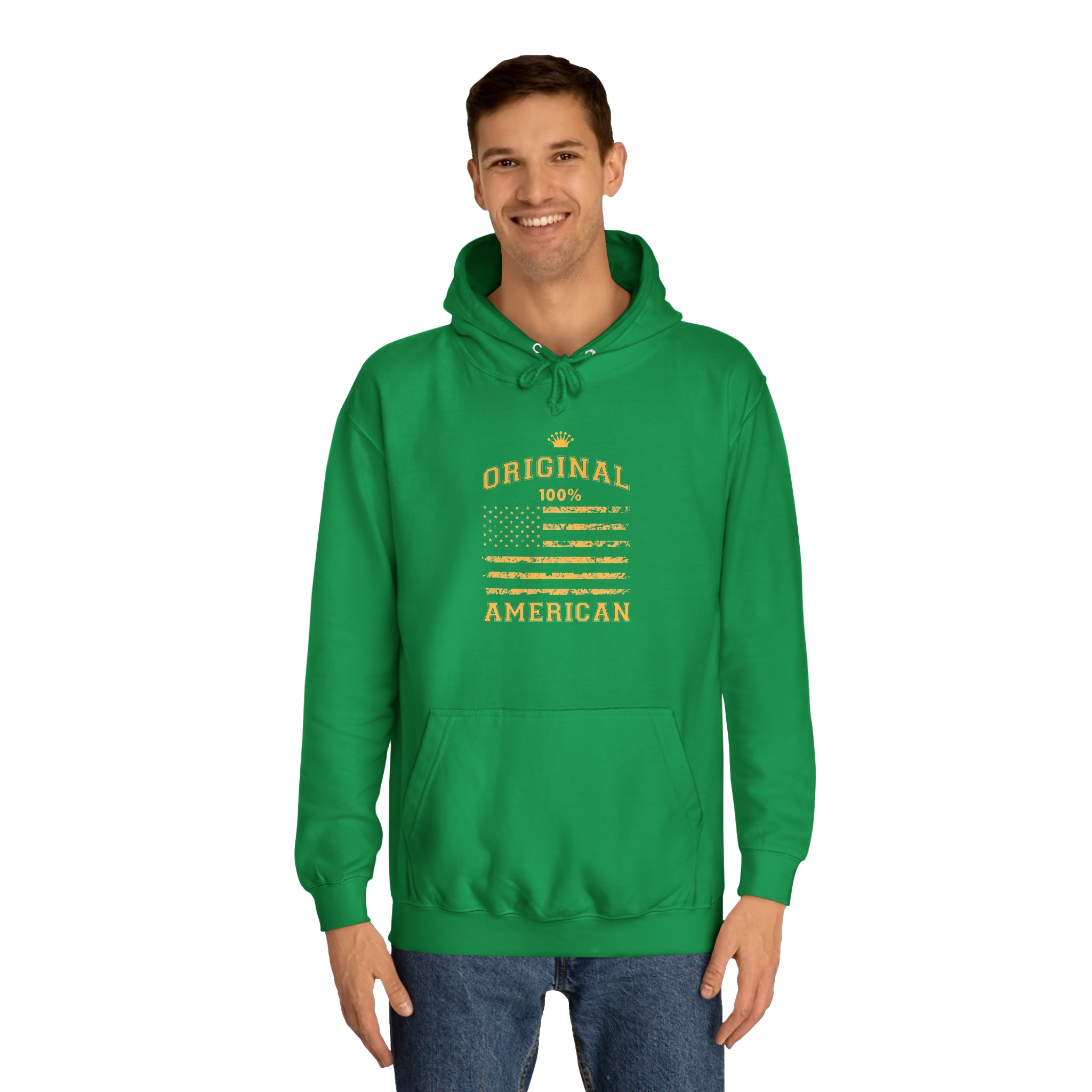 Sweat à capuche unisexe original 100% américain 