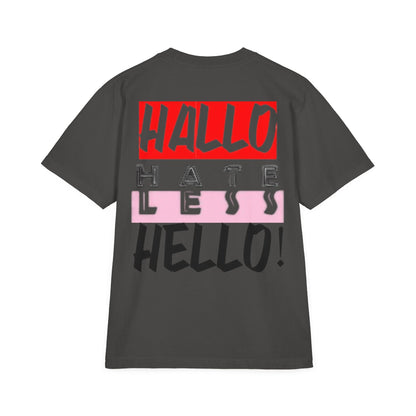 Hate Less Unisex Drop-Shoulder T-Shirt - Trendy Casual Wear