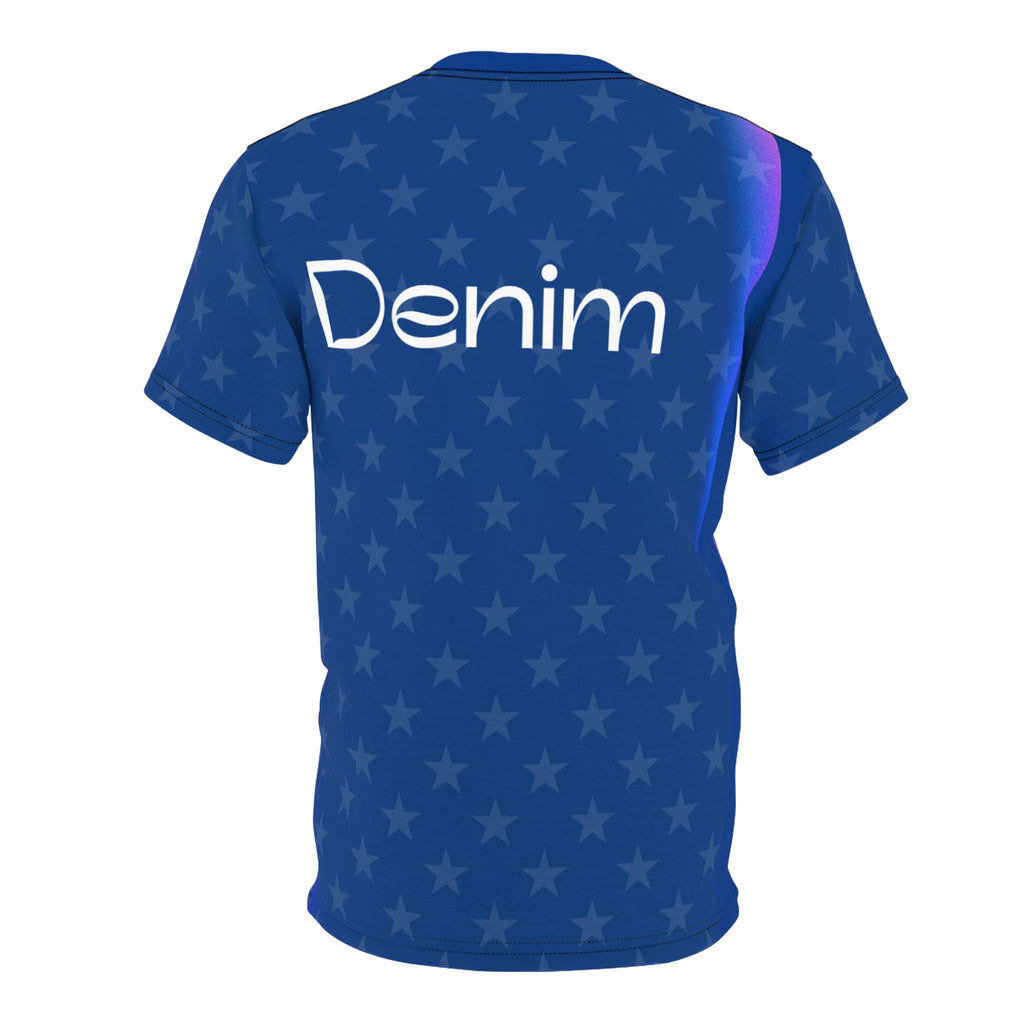 Unisex Cut & Sew Denim Tee (AOP)