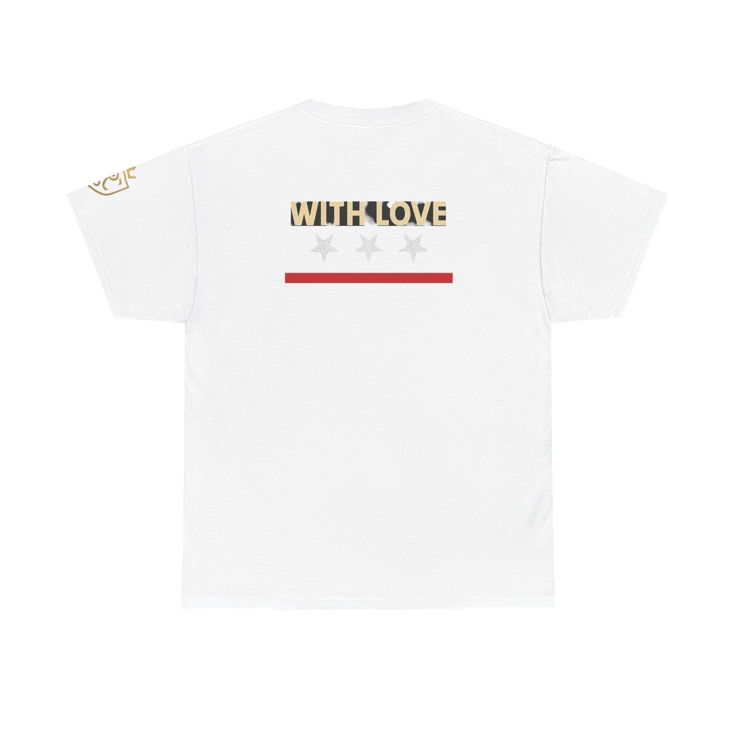 Stylish Unisex Heavy Cotton Tee - 'With Love' Statement Shirt, Casual Wear, Gift for Her, Gift for Him, Everyday Comfort Printify