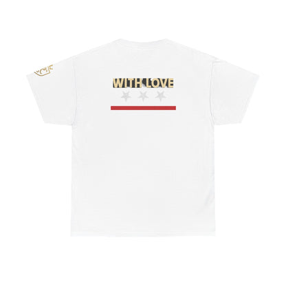 Stylish Unisex Heavy Cotton Tee - 'With Love' Statement Shirt, Casual Wear, Gift for Her, Gift for Him, Everyday Comfort Printify