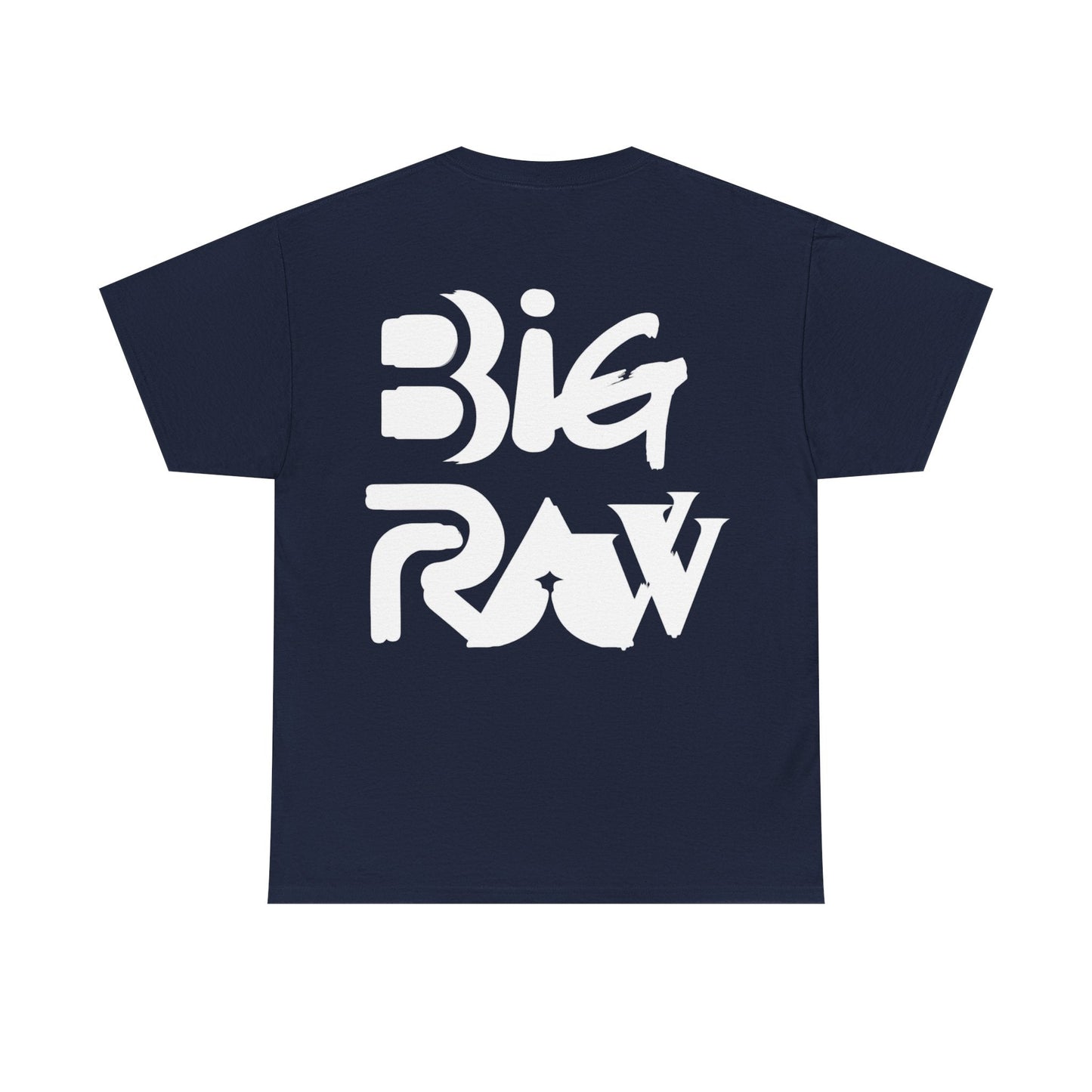 Big Raw Unisex Heavy Cotton Tee, Casual Streetwear Shirt, Gift for Him or Her, Everyday Fashion, Graphic Tee, Trendy Apparel Printify