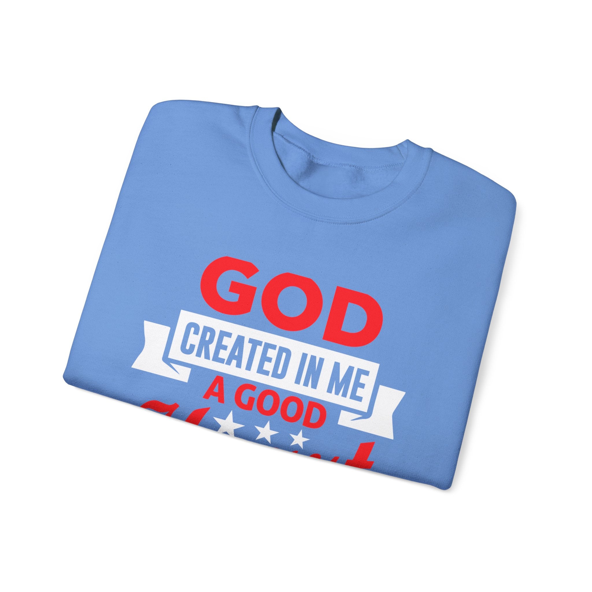 Dieu a créé en moi un sweat-shirt unisexe au bon cœur 
