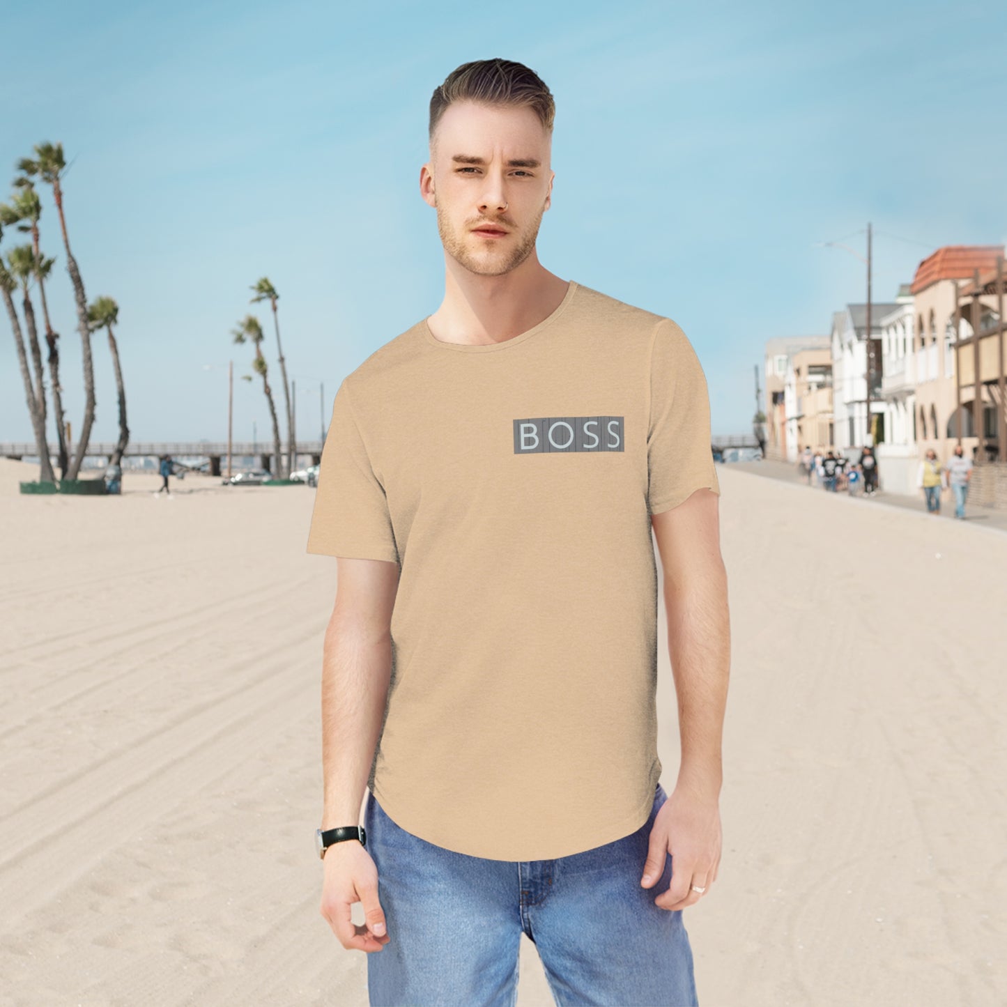 Men's Jersey Curved Hem Tee