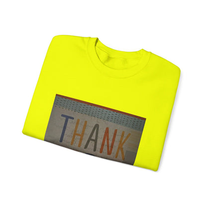RCNSONS Unisex Crewneck Thanks Sweatshirt