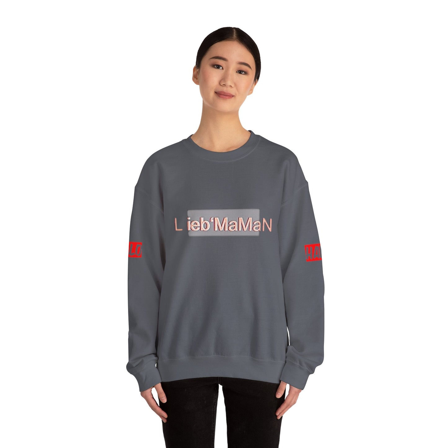 Lieb'MaMan Unisex Heavy Blend Crewneck Sweatshirt - Gift for Mom Printify