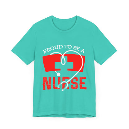 Fier d’être un tee-shirt unisexe infirmière 