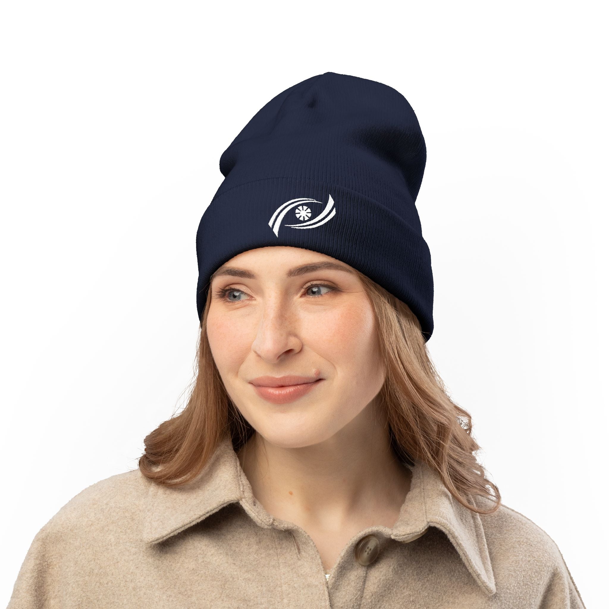 Cozy Embroidered Knit Beanie, Winter Hat, Gift for Him, Gift for Her, Fashion Accessory, Cold Weather Gear, Unique Beanie