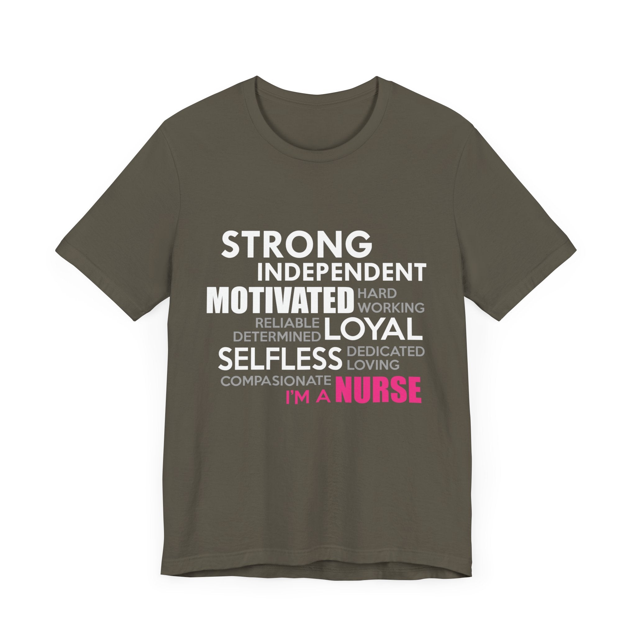 Tee-shirt unisexe fort indépendant, motivé, loyal et désintéressé 