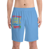 Men's Elastic Beach Shorts (AOP)