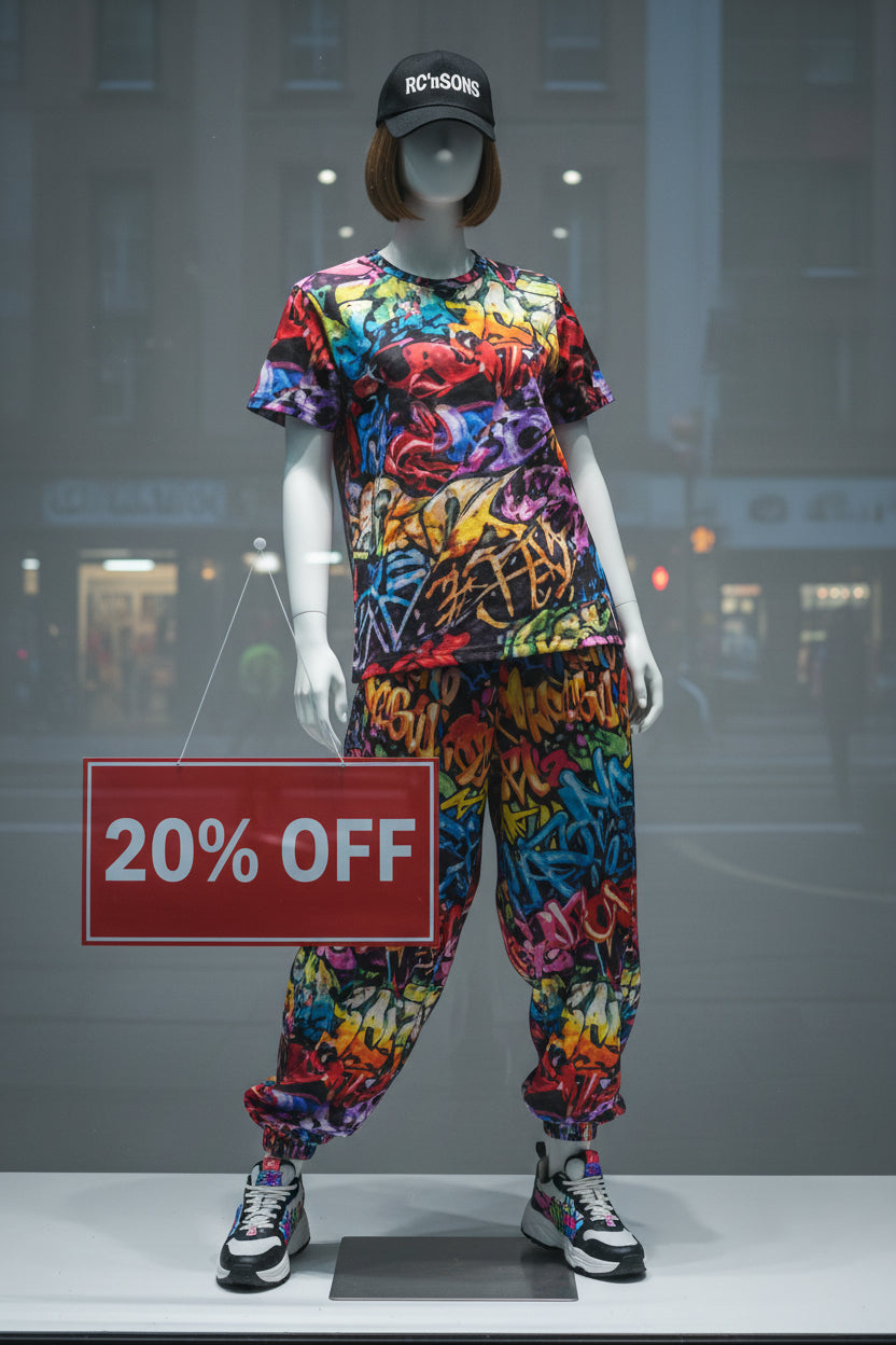 Modern Colors Men's Tee — Vibrant All-Over Print – RC’nSONS