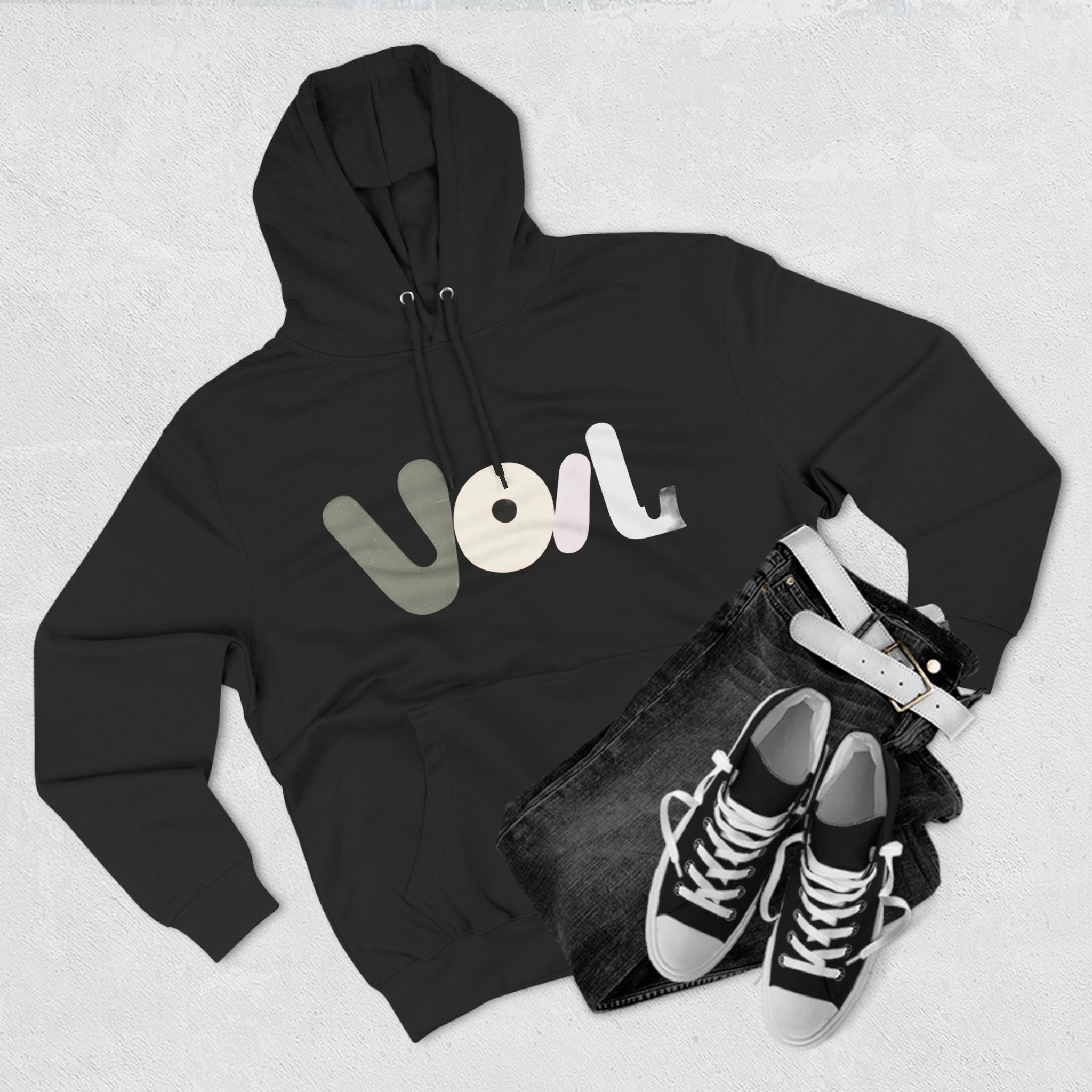 Voila Three-Panel  Hoodie